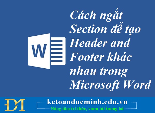 Header và Footer trong Word Hướng dẫn chi tiết